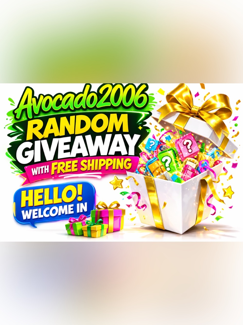 June 24th Avocado2006 GIVEAway Random Trendy Item & Free Shipping